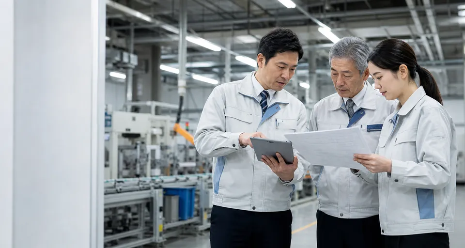 業務の情報を整理し、AI活用を検討するイメージ
